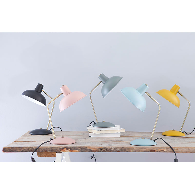 Leitmotiv Hood Table Lamp in Metal, Iron Matte Black