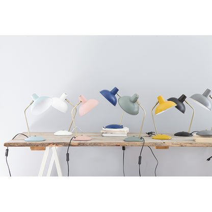 Leitmotiv Hood Table Lamp in Metal, Iron Matte White