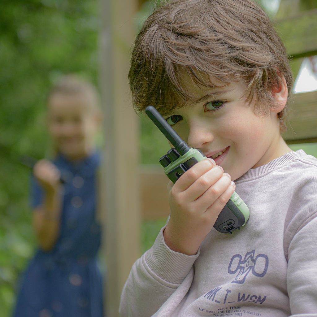 Kidywolf Walkie Talkie for Kids, Kidytalk - Green/Orange