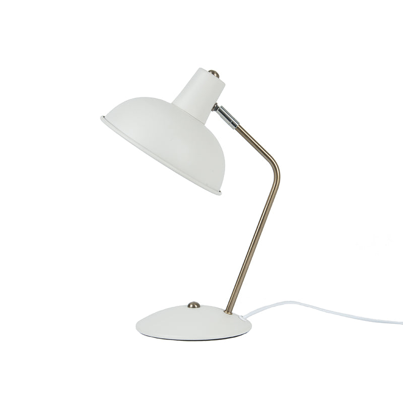 Leitmotiv Hood bordlampe i metal, Iron matt white