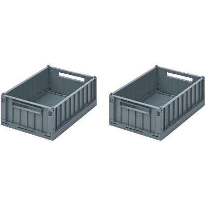 Liewood Weston foldekasse S, 2 pak, whale blue