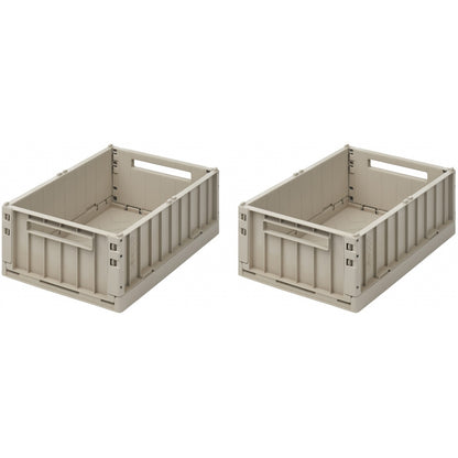 Liewood Weston foldekasse M, 2-pak - Sandy