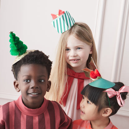 Meri Meri Party Hats, Mixed Christmas Hats - Set of 6