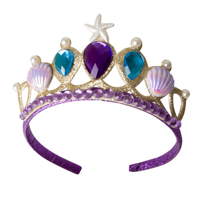 Great Pretenders Costume, Mermaid Skirt and Tiara in Purple/Turquoise – Ages 4-6