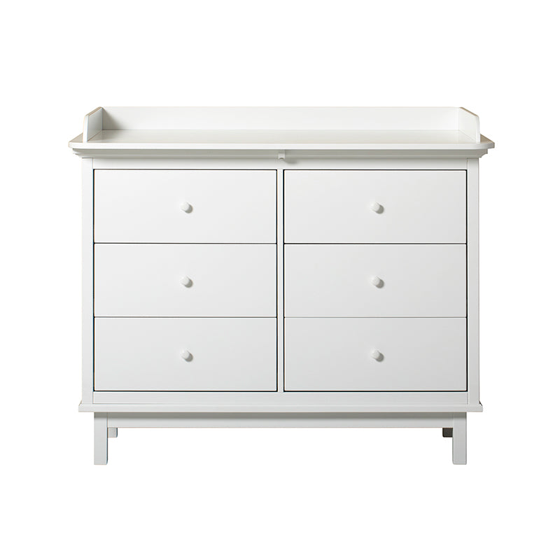 Seaside Changing Table Top for Seaside Dresser with 6 Drawers by Oliver Furniture