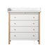 Oliver Furniture Wood puslekommode m. 4 skuffer, eg. klassisk hvidt design