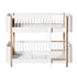 Oliver Furniture Wood Mini+ halvhøj køjeseng, hvid/eg, miniatyrbillede to