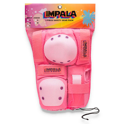 Impala Protective Gear for Roller Skating, Adult, Pink - Size S