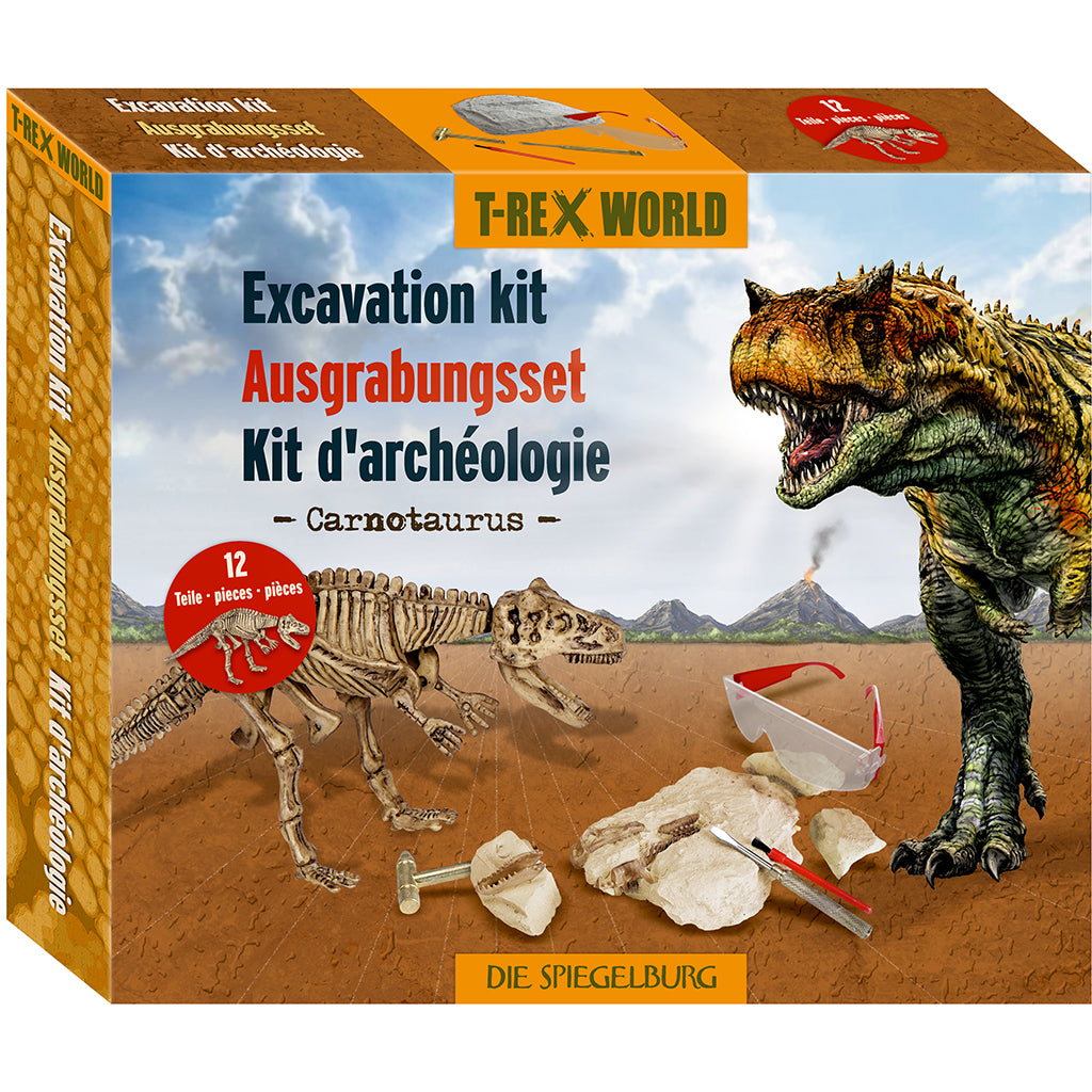 T-Rex World udgravningssæt, stor - Carnotaurus