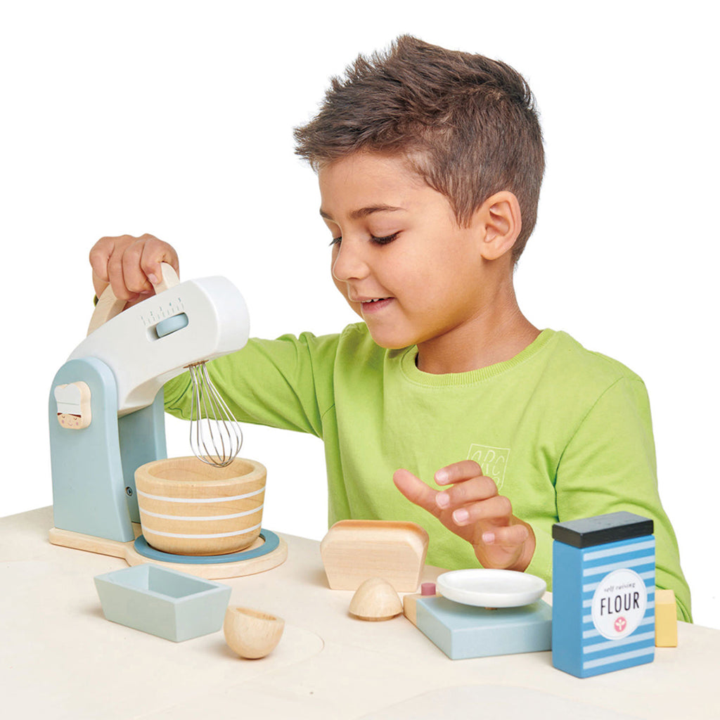 Tender Leaf Wooden Play Mixer Set