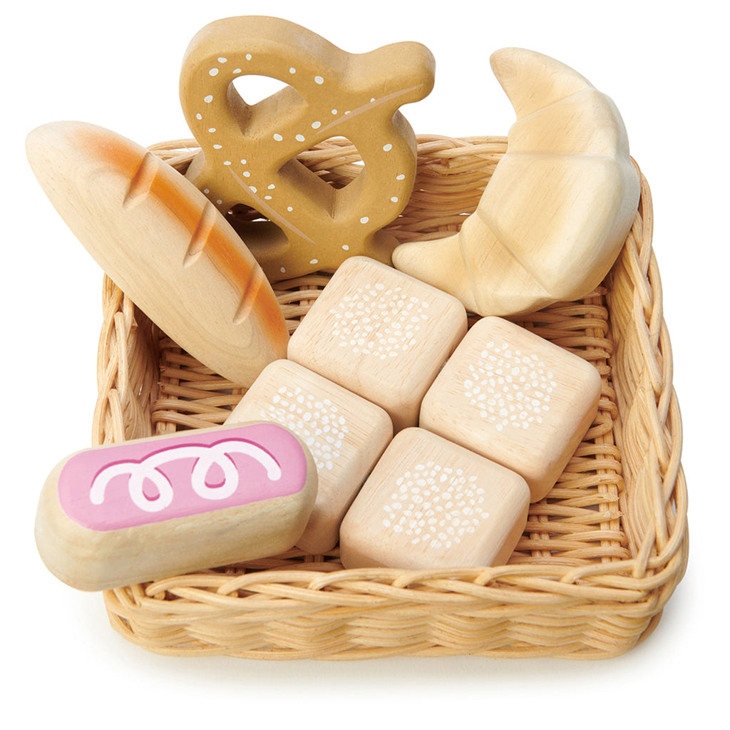 Tender Leaf, Play Food - Basket with Baked Goods