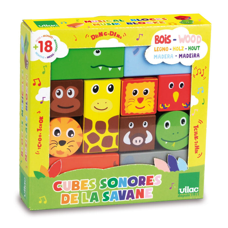 Vilac Wooden Blocks with Sound