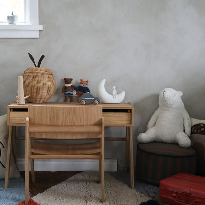 ferm Living Apple Storage, flettet kurv i rattan - Small