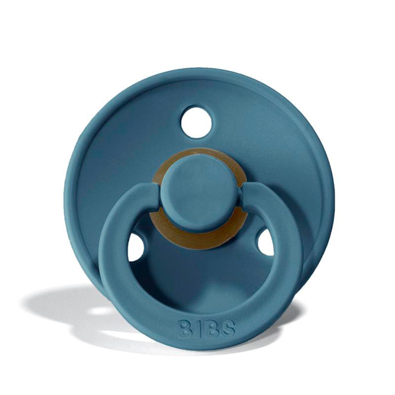 Bibs 2-Pack, Natural Rubber Pacifiers, Size 2 - Deep Space/Petrol
