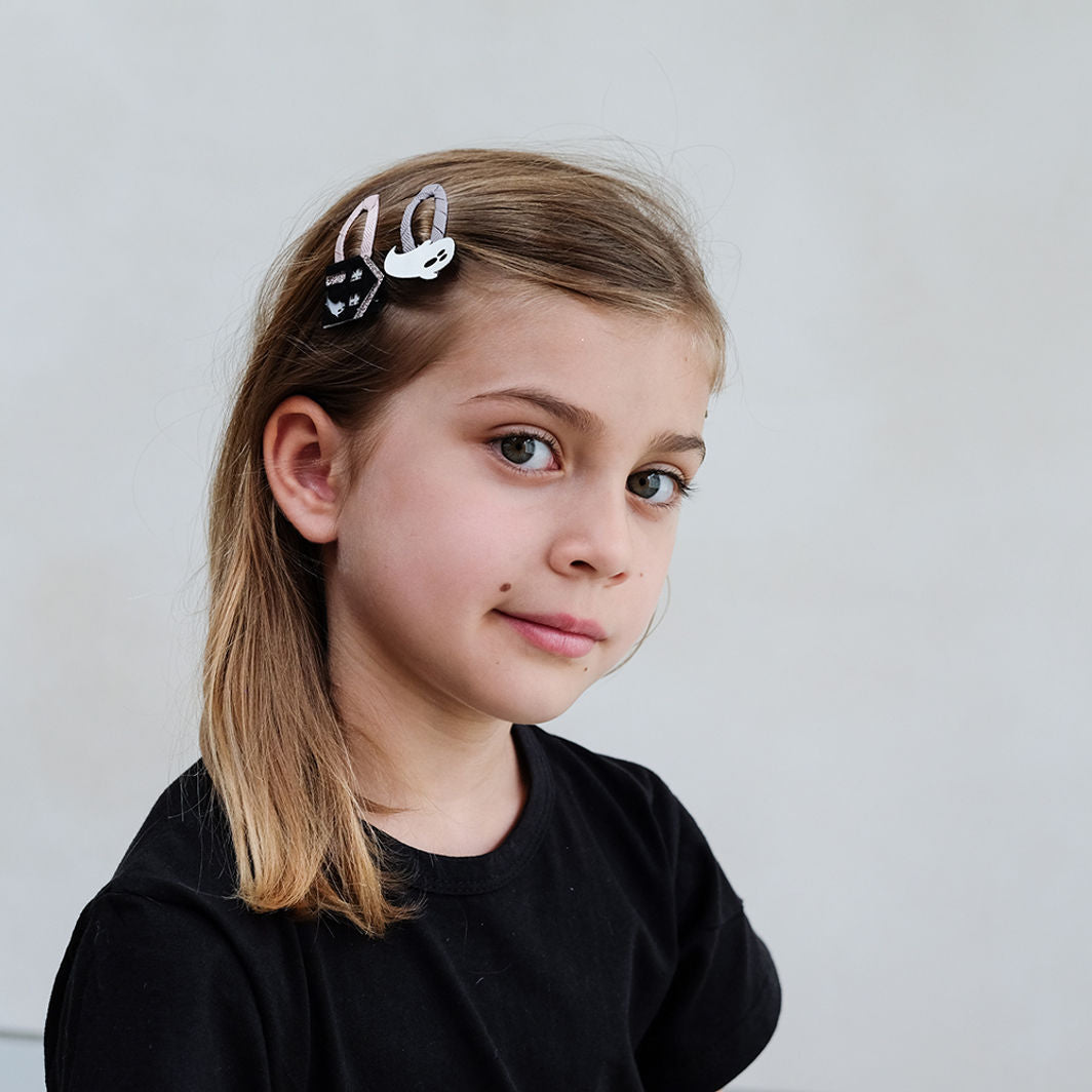 Mimi &amp; Lula - 4 Hair Clips - Haunted House Halloween
