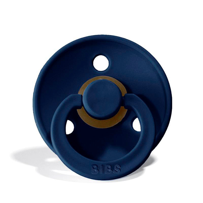 Bibs 2-Pack, Natural Rubber Pacifiers, Size 2 - Deep Space/Petrol