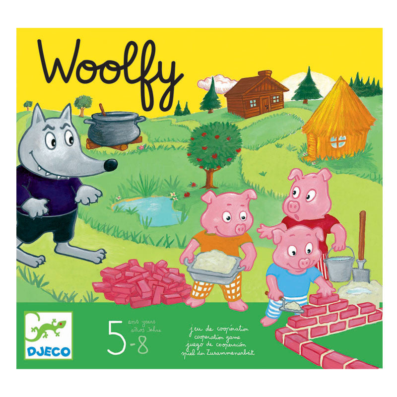Djeco woolfy spil, Ulven og de 3 grise - prisvinder. prisvindende spil.