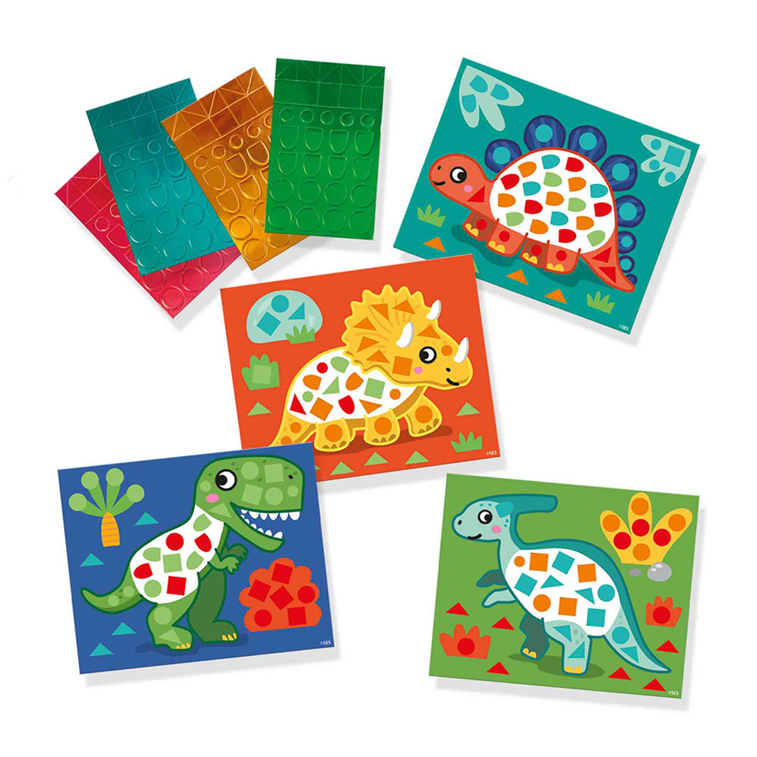 SES Creative Learn to Create Mosaics, Dinosaurs