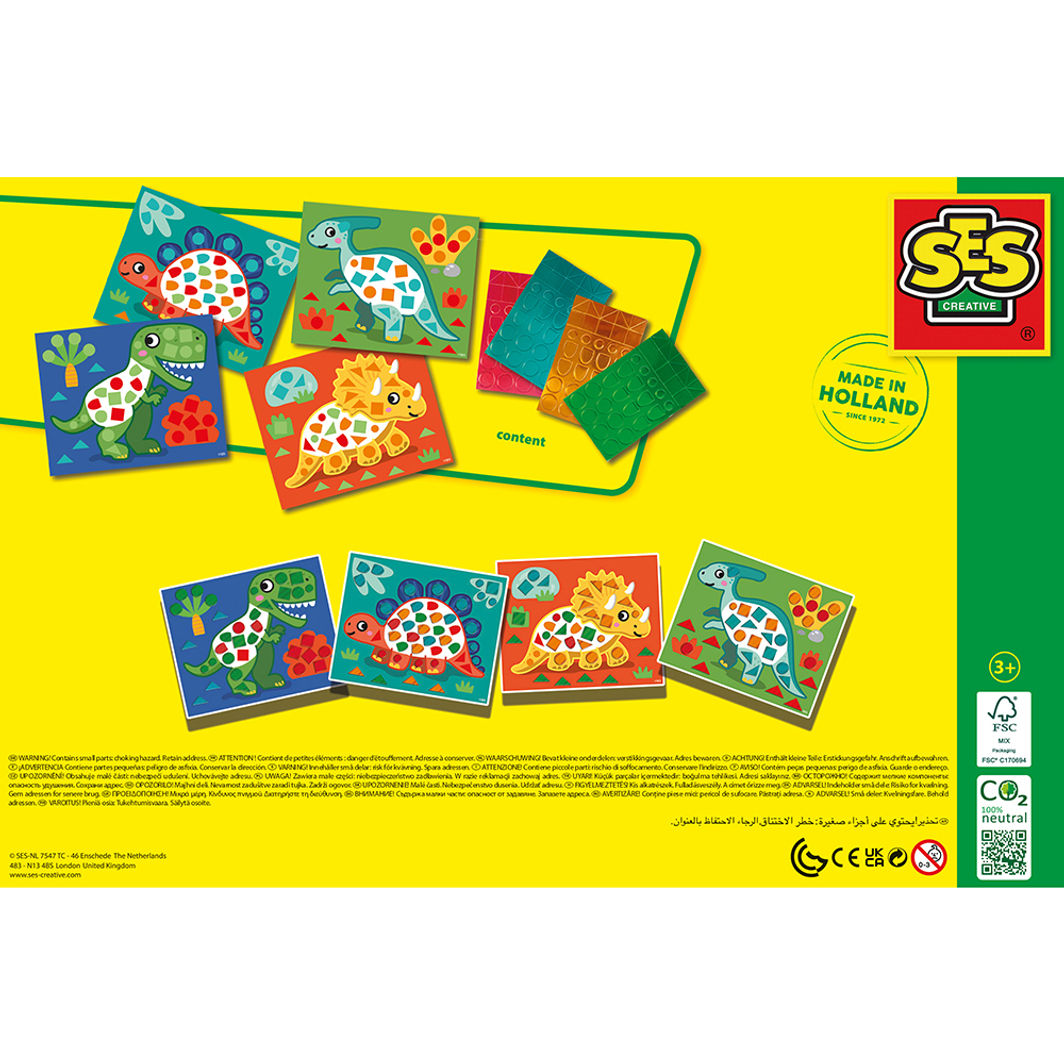 SES Creative Learn to Create Mosaics, Dinosaurs