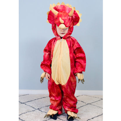 Den goda Fen dyrekostume, Dinosaur Triceratops jumpsuit