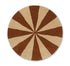 ferm Living gulvtæppe, rundt - Arch small, dark brick/off-white