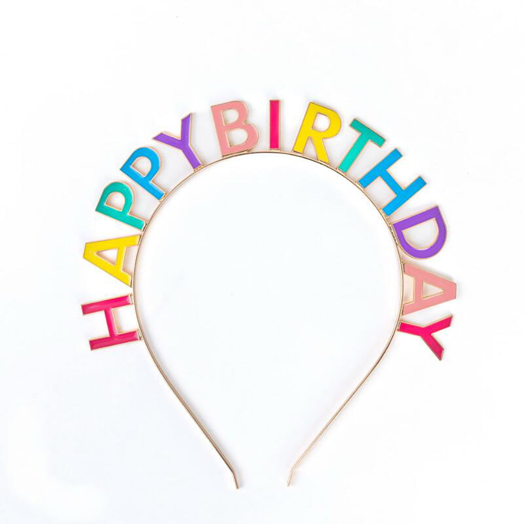 Great Pretenders hårbøjle Happy Birthday, multifarvet