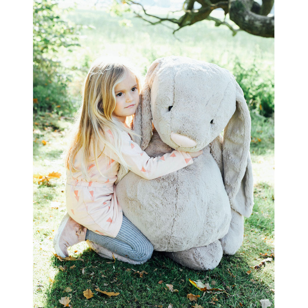 Jellycat Plush, Bashful Beige Bunny, Extra Large Rabbit - 108 cm