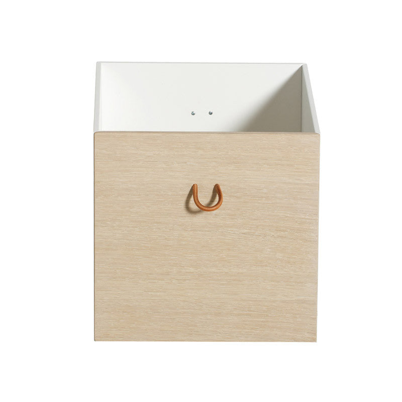 Oliver Furniture Wood Boxes, Oak/White - Set of 3