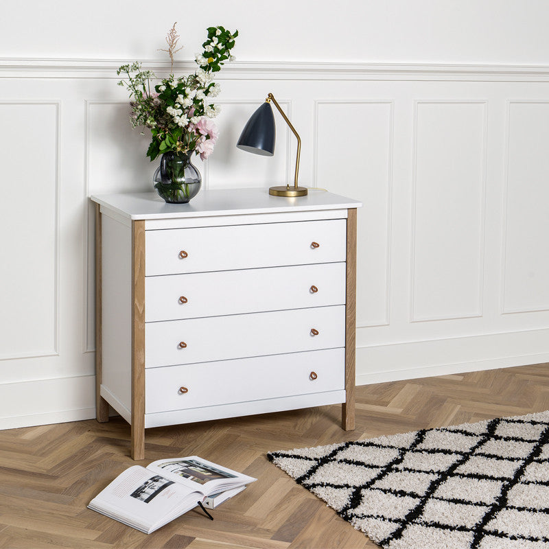 Oliver Furniture Wood kommode m. 4 skuffer, eg